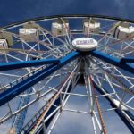 A Ferris wheel at the Kemah Boardwalk in Seabrook, Texas.