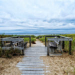 A beach trail in Seabrook, Texas.